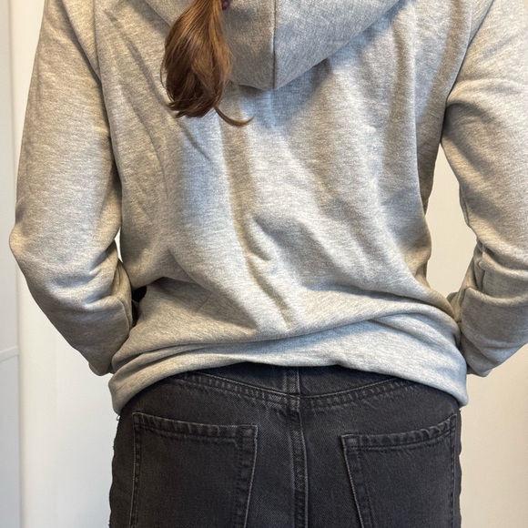 NWOT Grey zip Hoodie - Picture 3 of 3